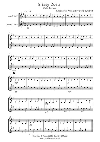 8 Duets for French Horn image number null