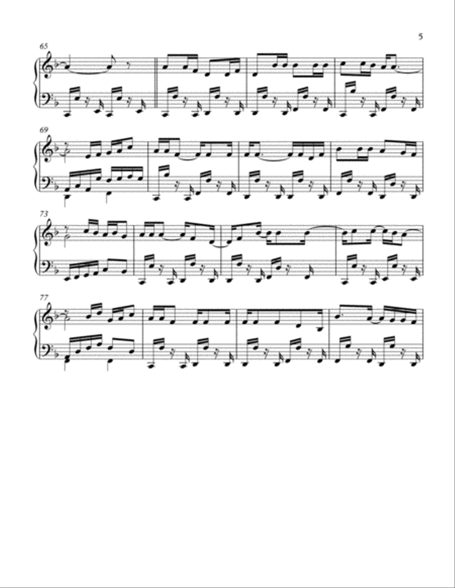INSULANA NO 3 INSULANA NO 3 Piano Solo scores gallery preview page 5