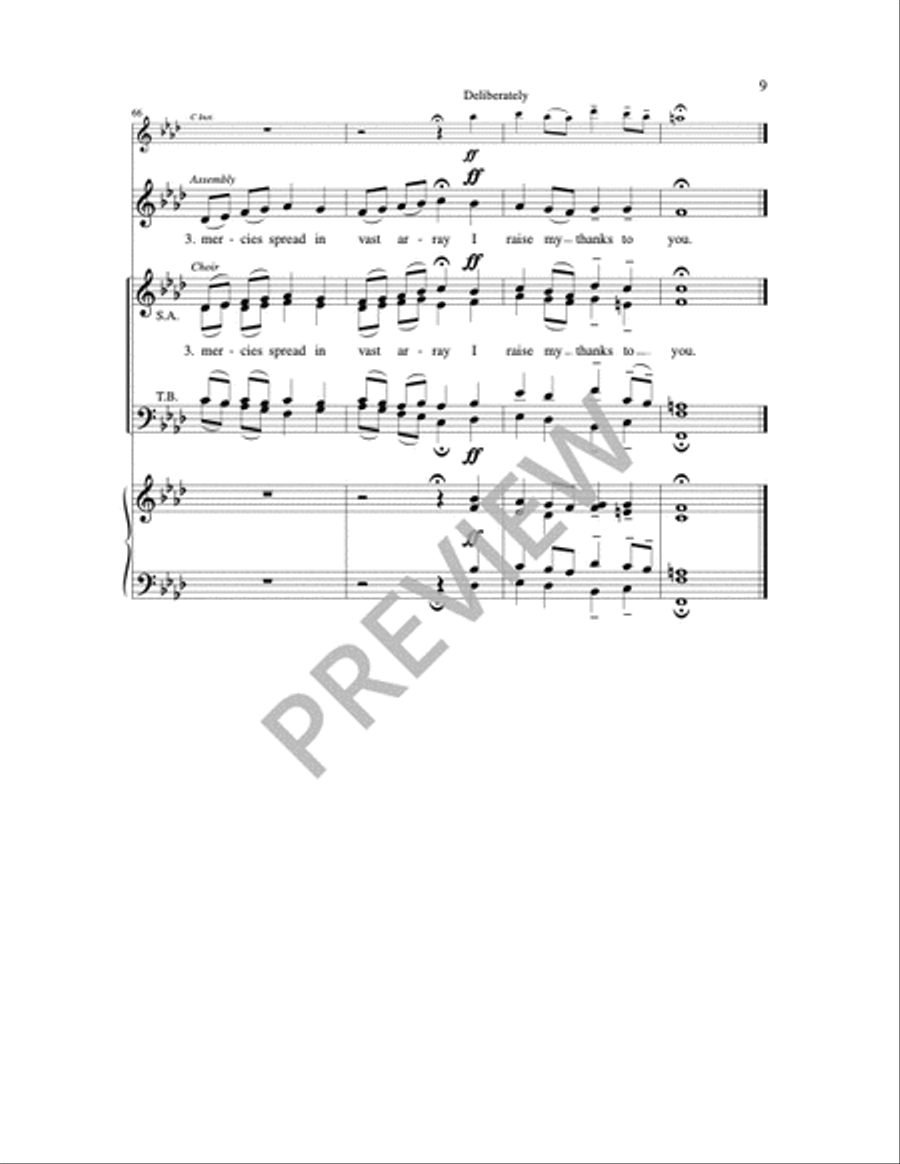 For You I Long 4-Part scores gallery preview page 7