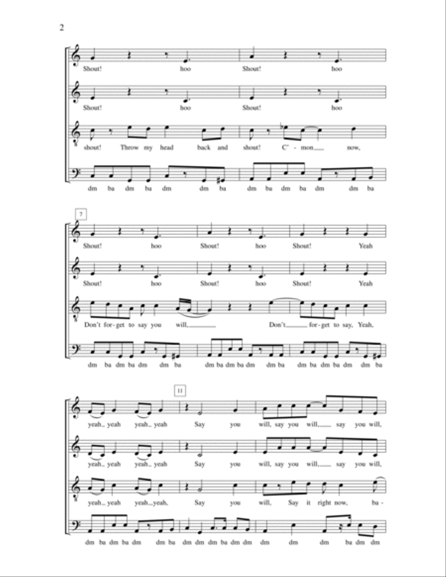 Shout 4-Part scores gallery preview page 2