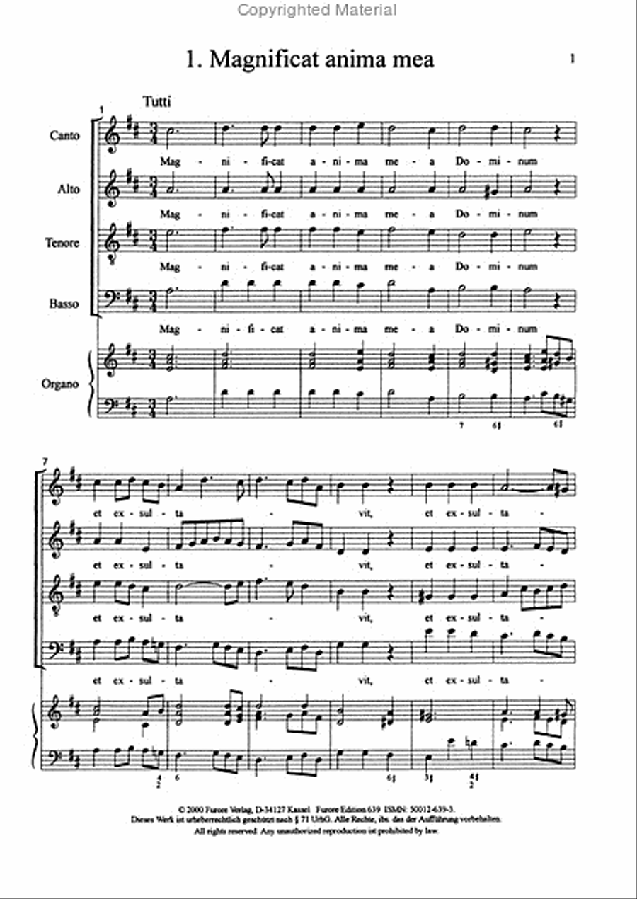 Magnificat 4-Part scores gallery preview page 2