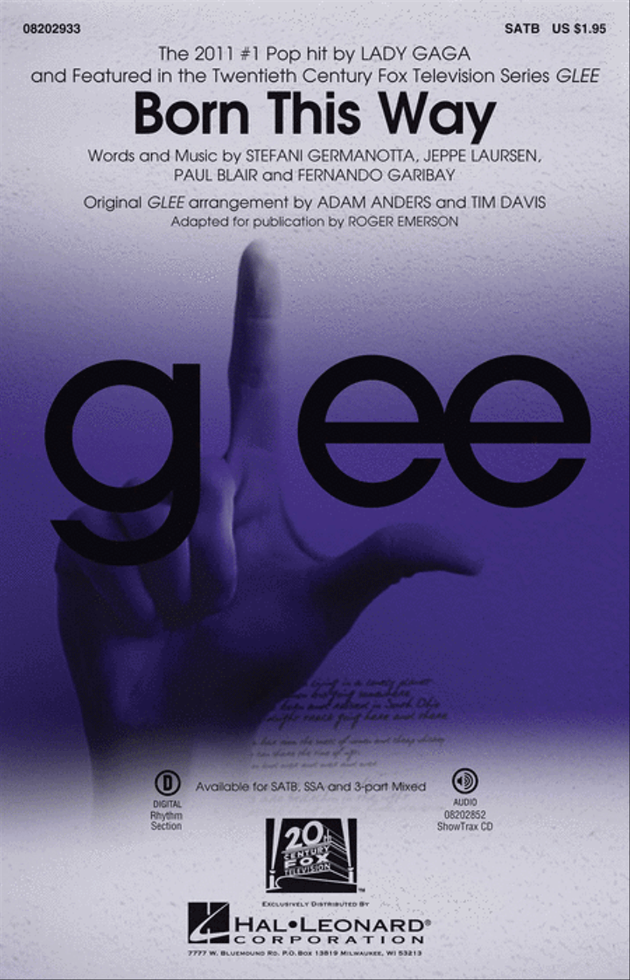 Born This Way 4-Part scores gallery preview page 1