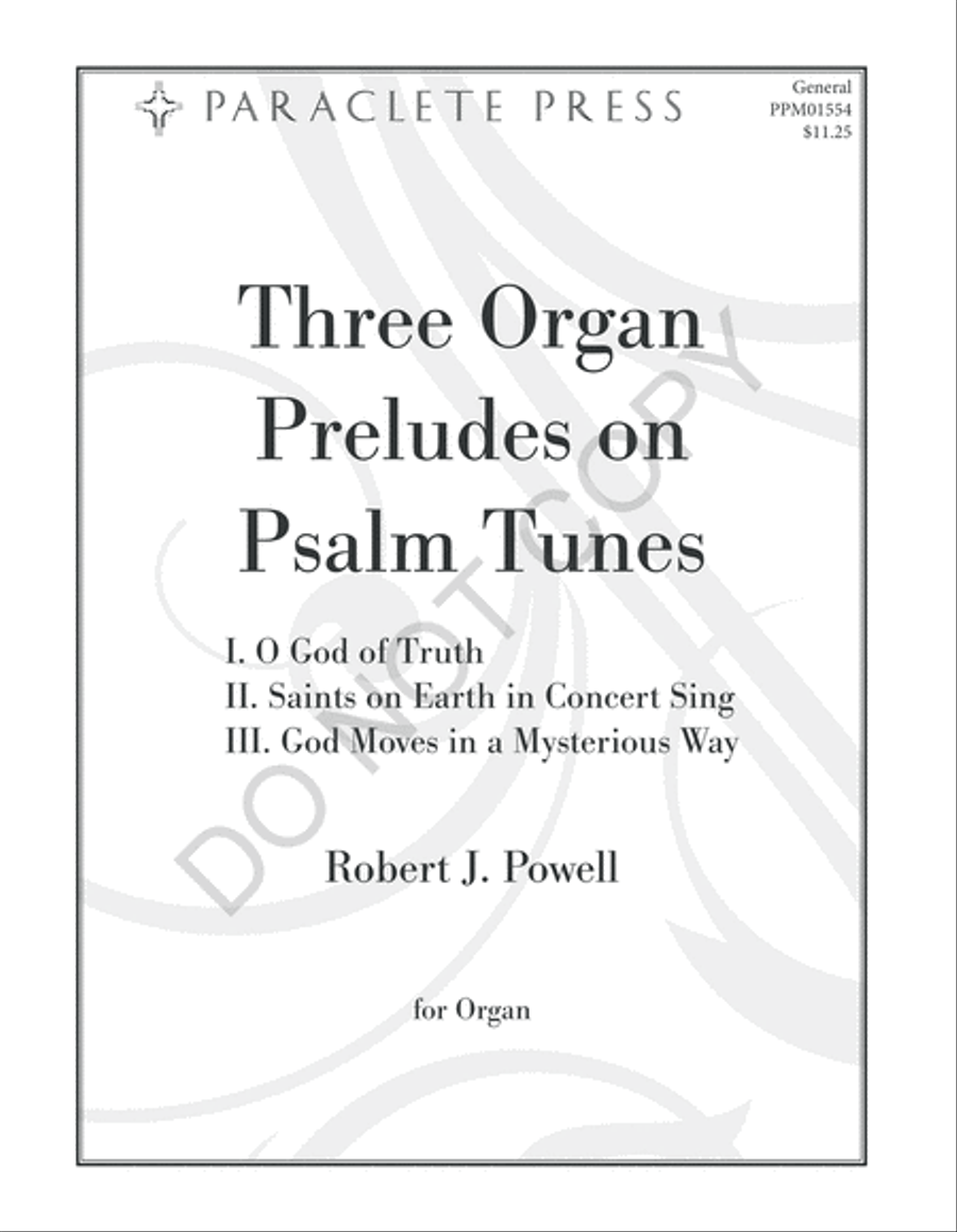 Three Organ Preludes on Psalm Tunes Organ Solo scores gallery preview page 2