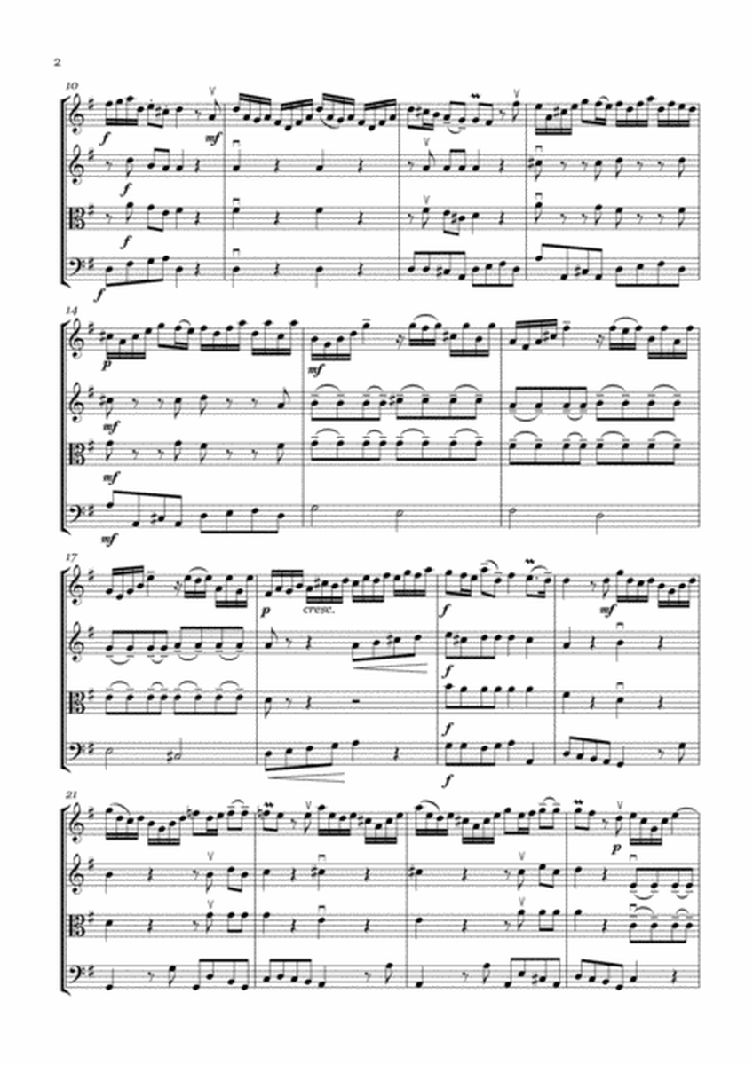 Allegro - String quartet or String Orchestra