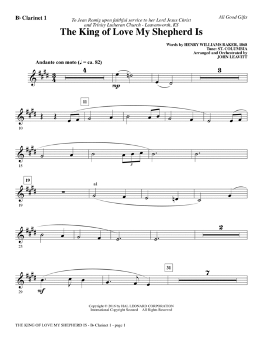 All Good Gifts - Bb Clarinet 1 Choir scores gallery preview page 6