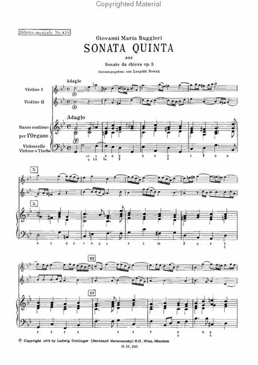Sonata quinta g-moll op. 3 / 5