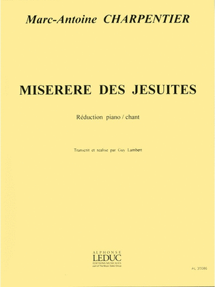 Miserere De Jesuites Vocal Score