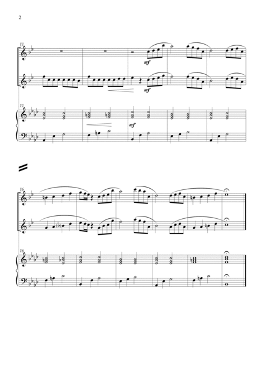 Kill Bill Woodwind Duet scores gallery preview page 2