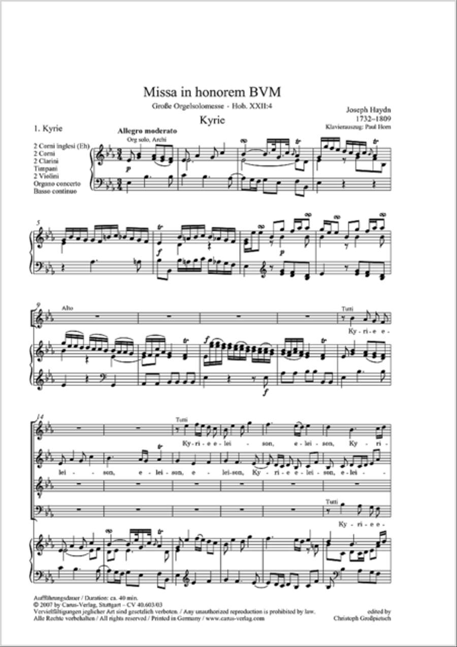 Grosse Orgelsolomesse in Es 4-Part scores gallery preview page 66