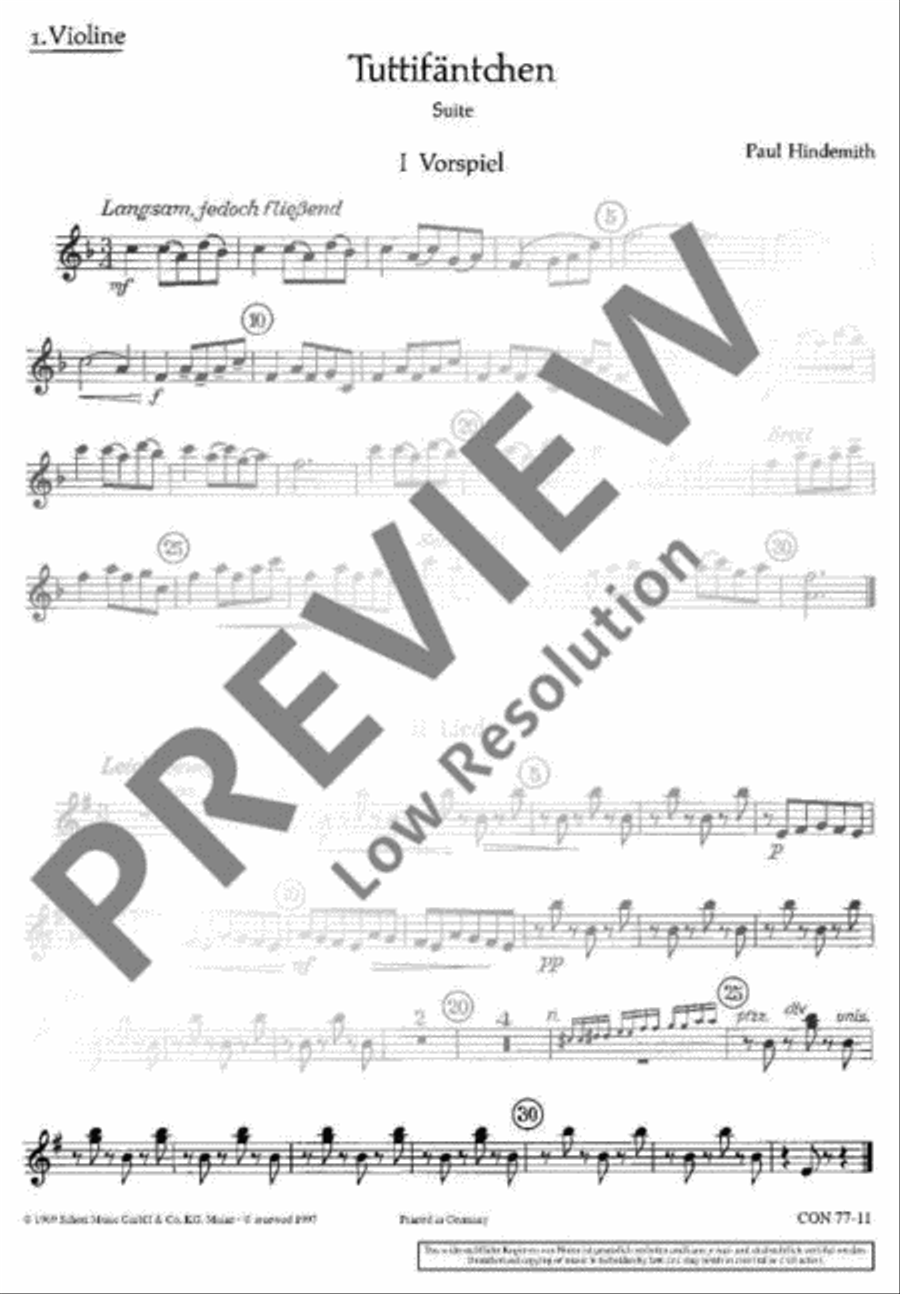 Tuttifäntchen Violin scores gallery preview page 2