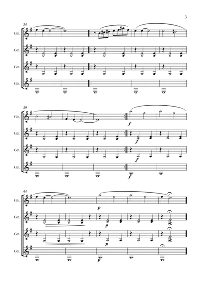 Gnossienne nº 1 (Guitar quartet) - Score Only image number null