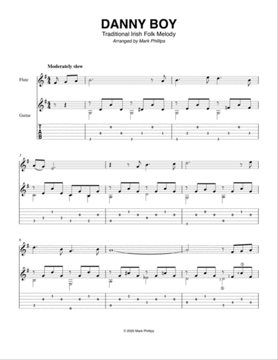 Danny Boy Flute scores gallery preview page 1