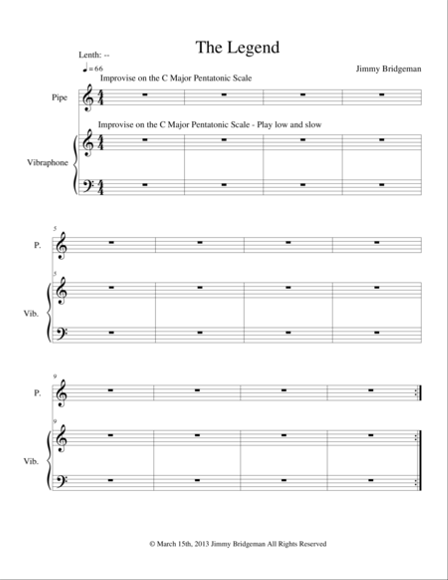 The Legend Small Ensemble scores gallery preview page 1