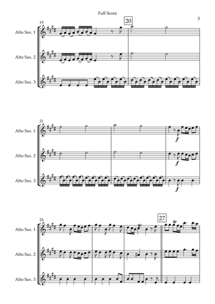Spring (from Four Seasons of Antonio Vivaldi) for Alto Saxophone Trio image number null