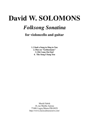 David Warin Solomons: Folksong Sonatina for cello and guitar