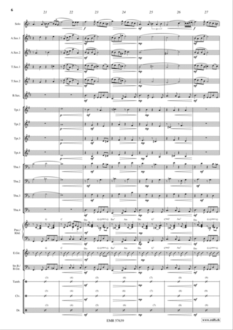 A Lovely Day A Lovely Day Big Band scores gallery preview page 8