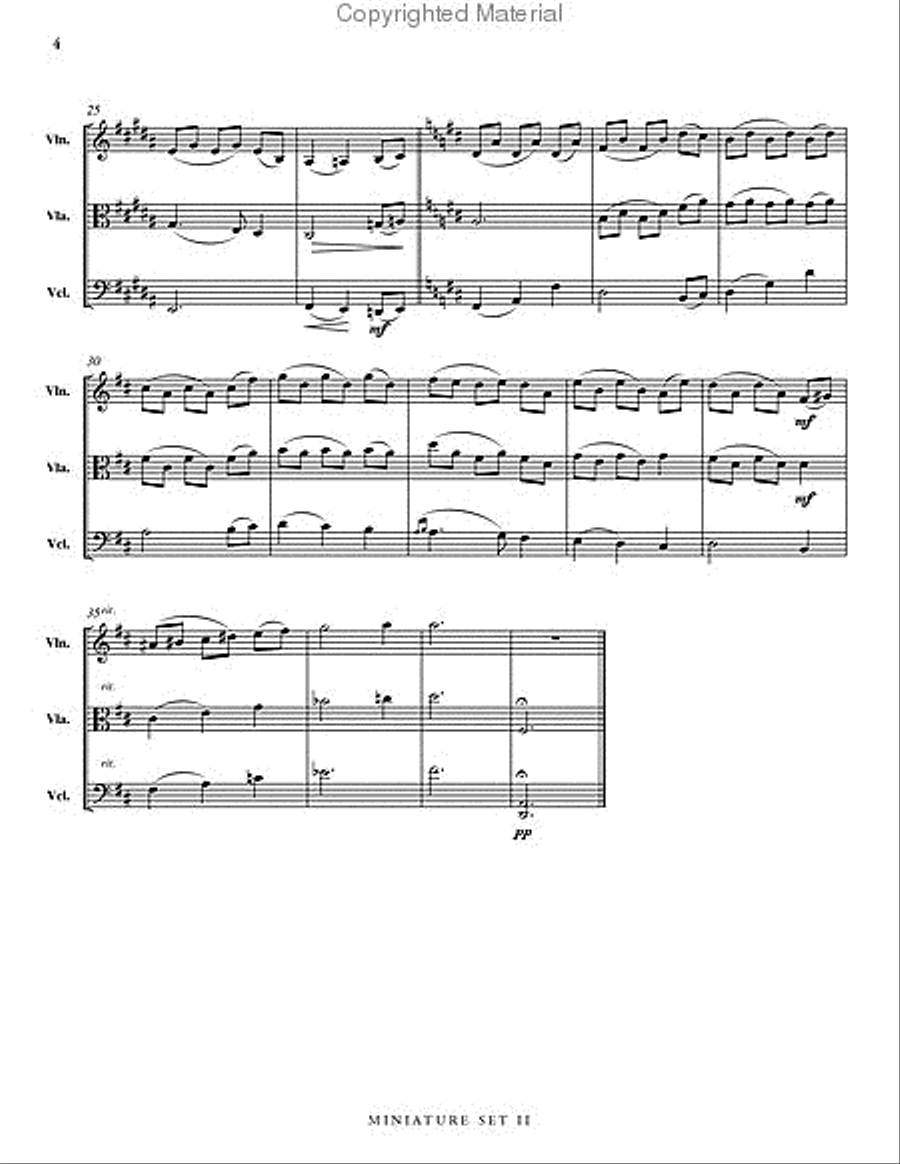 Miniature Set II Cello scores gallery preview page 5