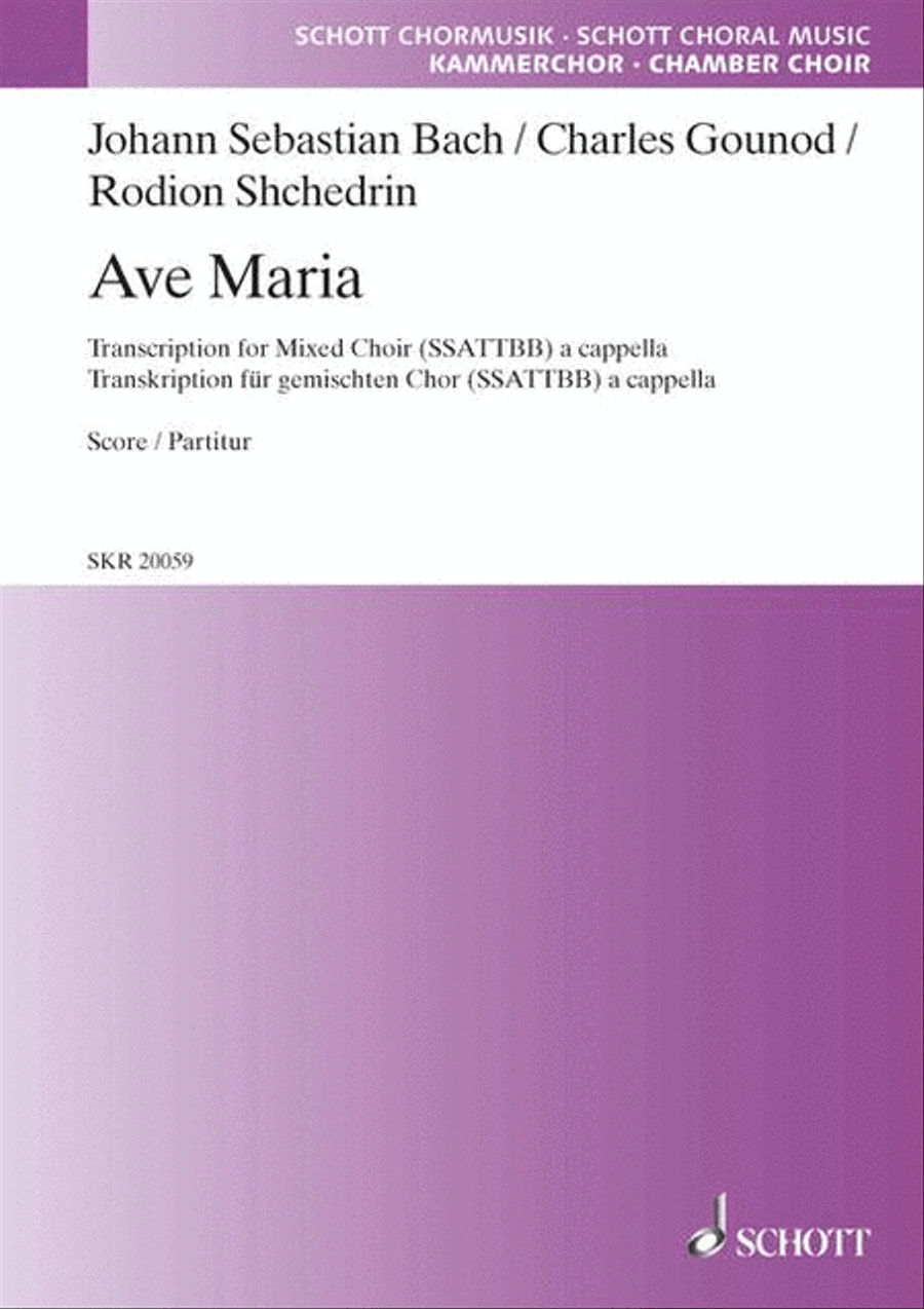 Ave Maria Ave Maria A Cappella scores gallery preview page 1