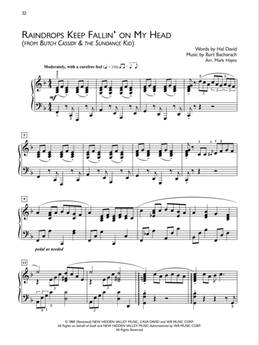 Popular Performer -- Film Classics Piano Solo scores gallery preview page 3