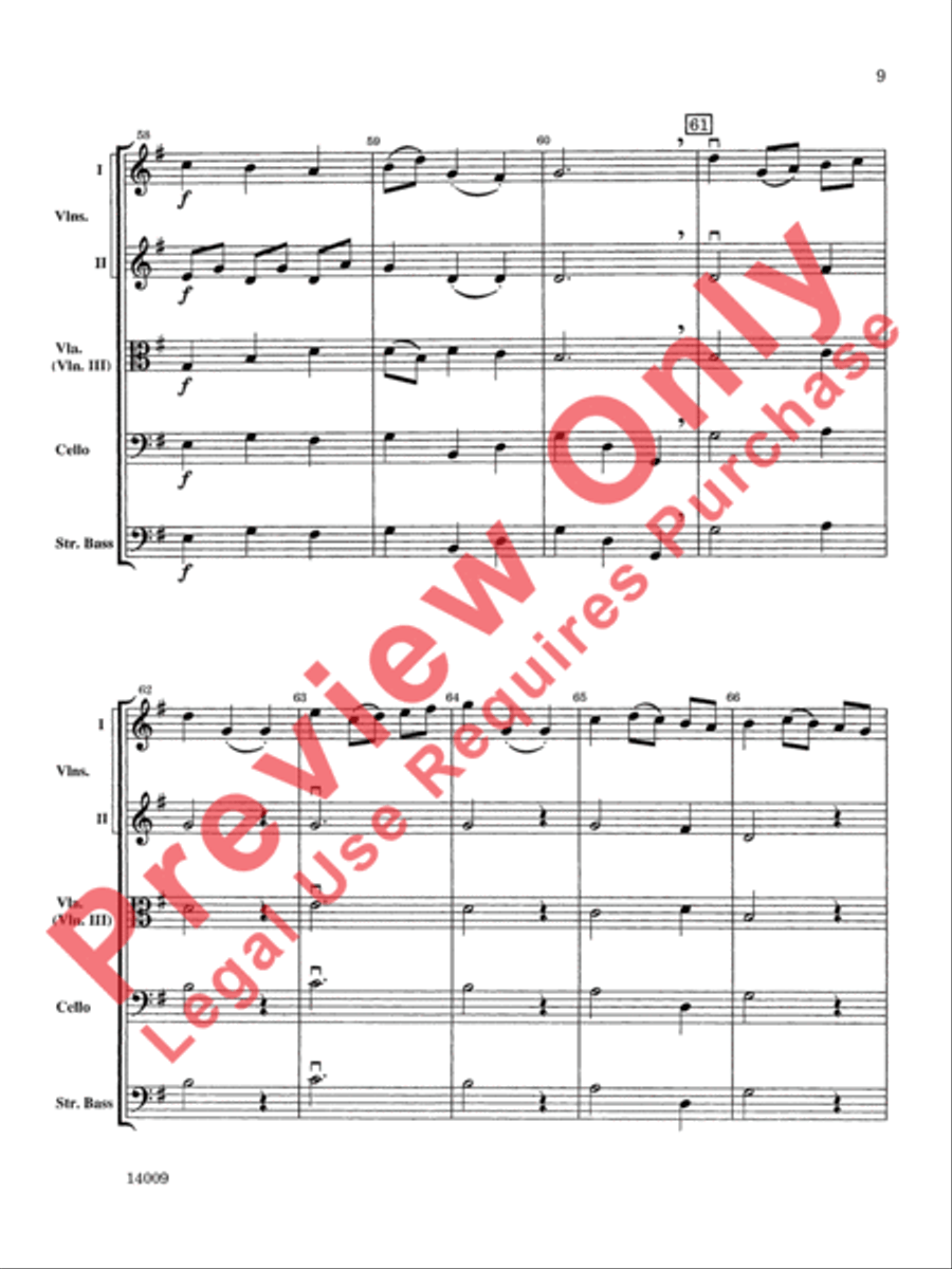 Chorale and Minuet Chorale and Minuet String Orchestra scores gallery preview page 10