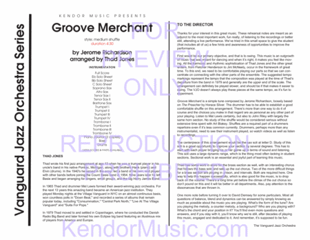 Groove Merchant (Full Score)