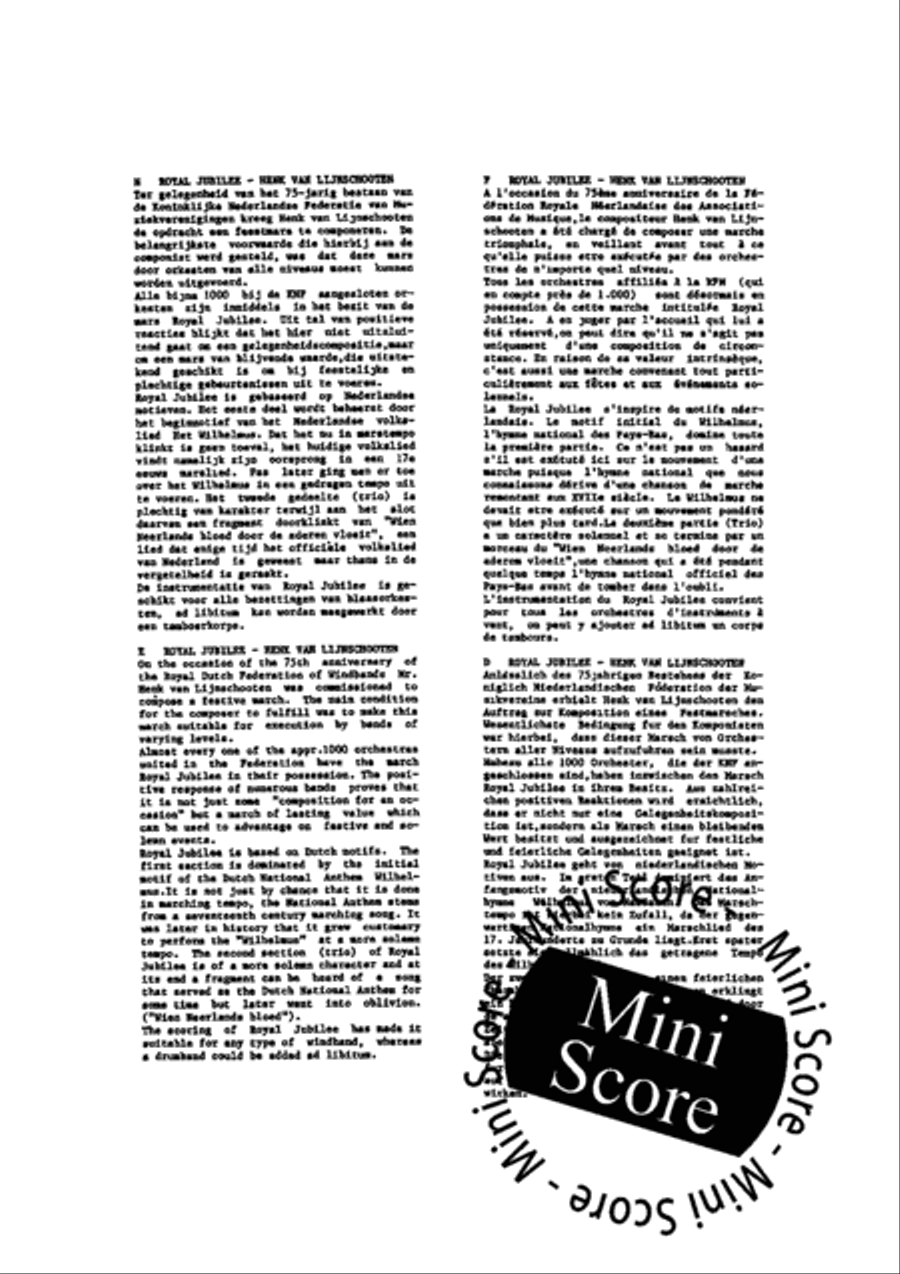 Royal Jubilee Royal Jubilee Fanfare Band scores gallery preview page 5