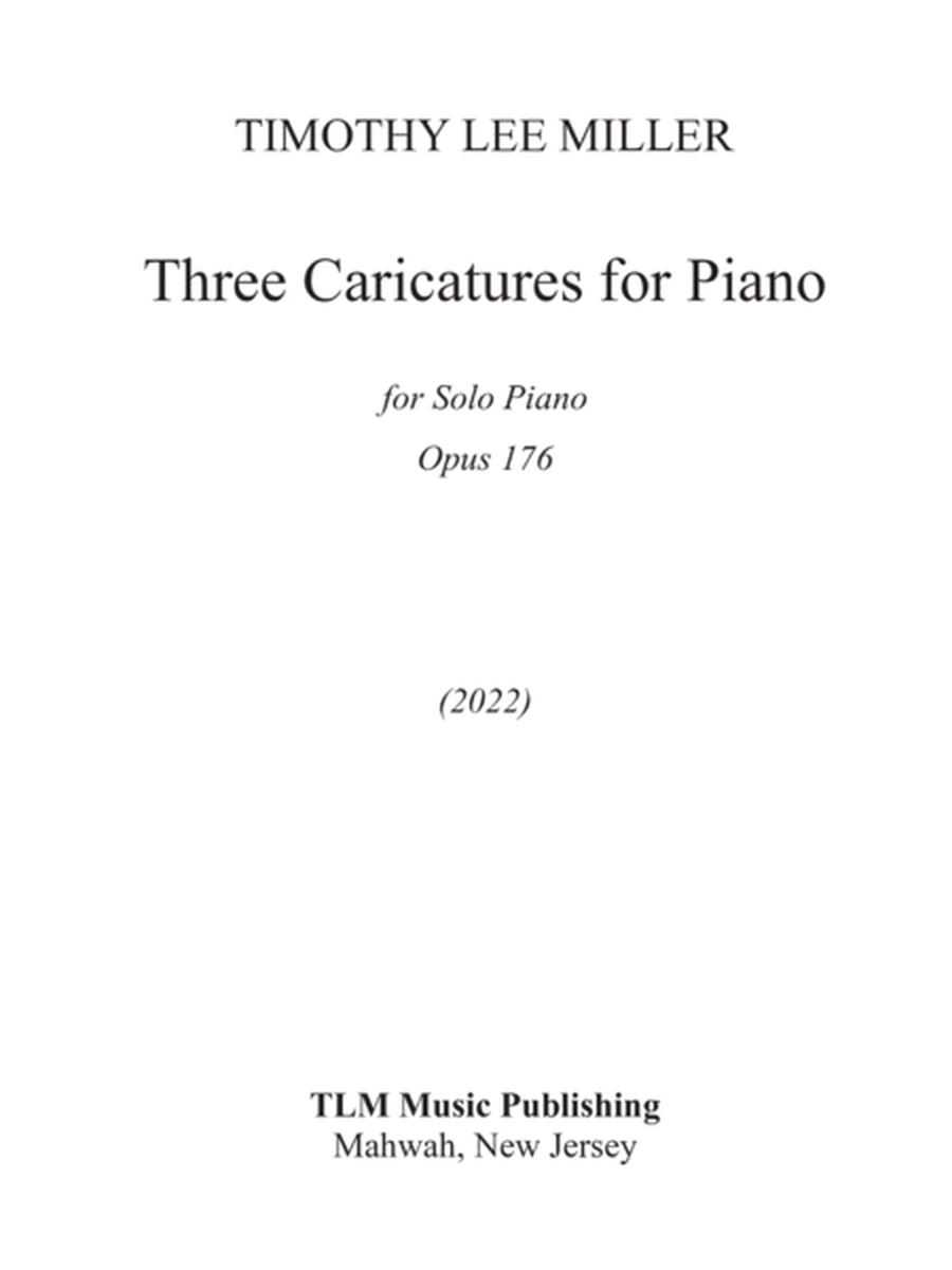Three Caricatures for Piano image number null