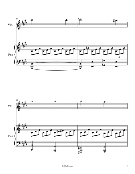 Moonlight Sonata - Violin and Piano - 1st movement image number null