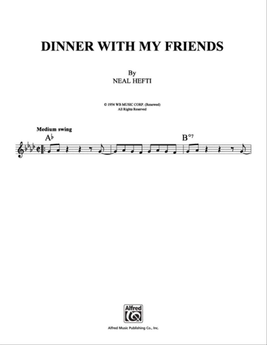 Dinner With My Friends School and Community scores gallery preview page 1
