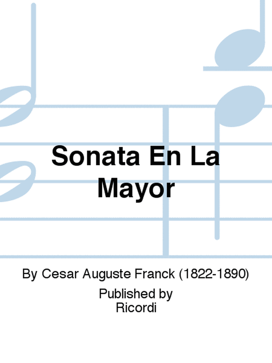 Sonata En La Mayor