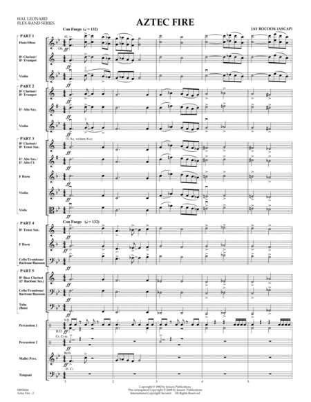 Aztec Fire - Conductor Score (Full Score)