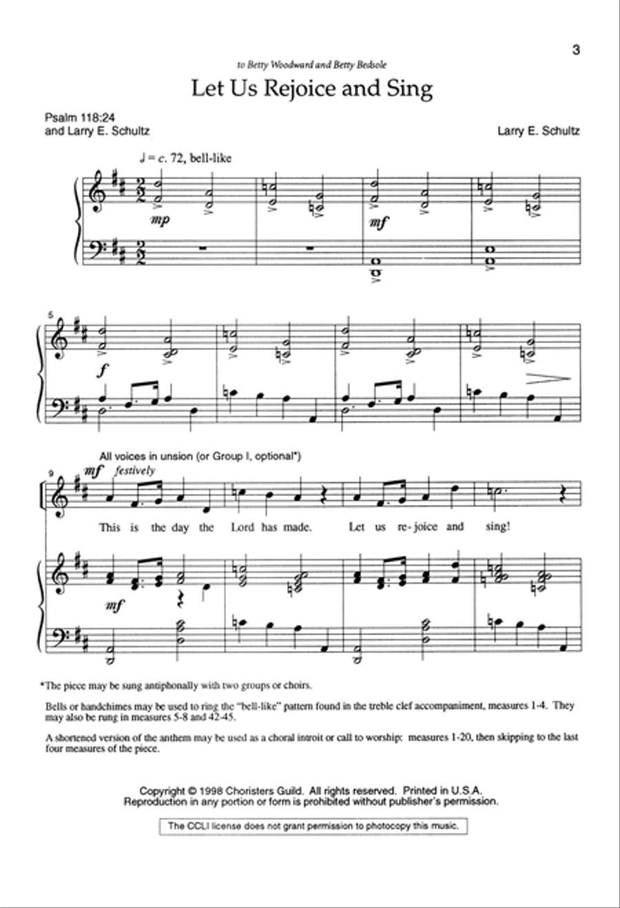 Let Us Rejoice and Sing Choir scores gallery preview page 3