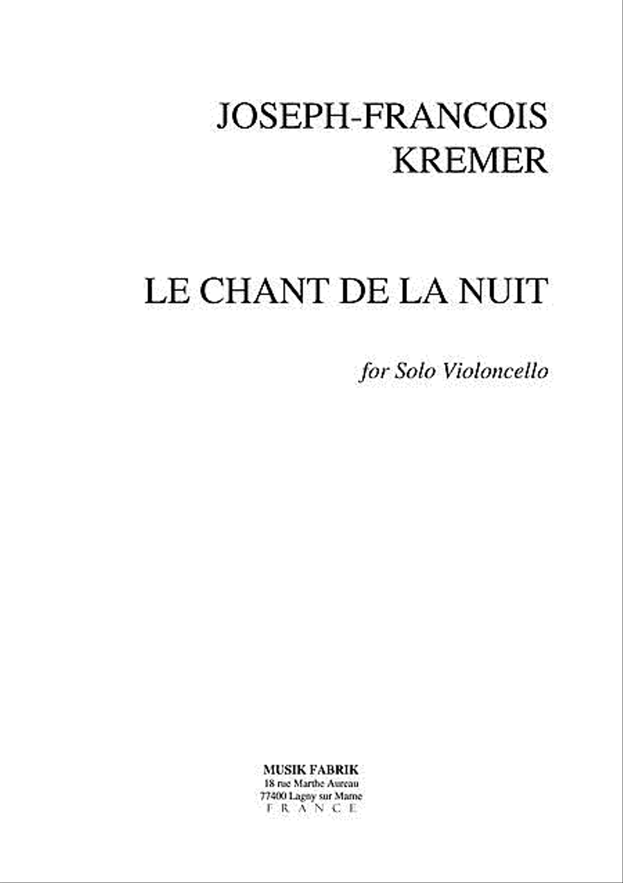 Chant de la Nuit Cello scores gallery preview page 1