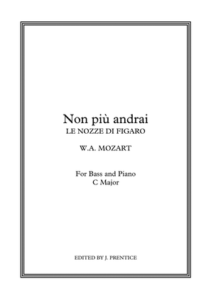 Book cover for Non più andrai - Le nozze di Figaro (C Major)
