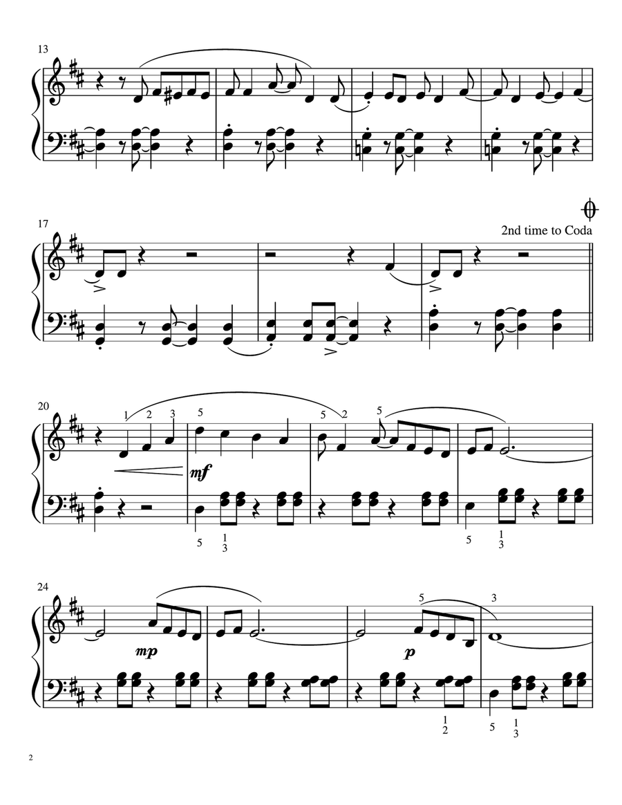 Don't Worry, Be Happy Easy Piano scores gallery preview page 2