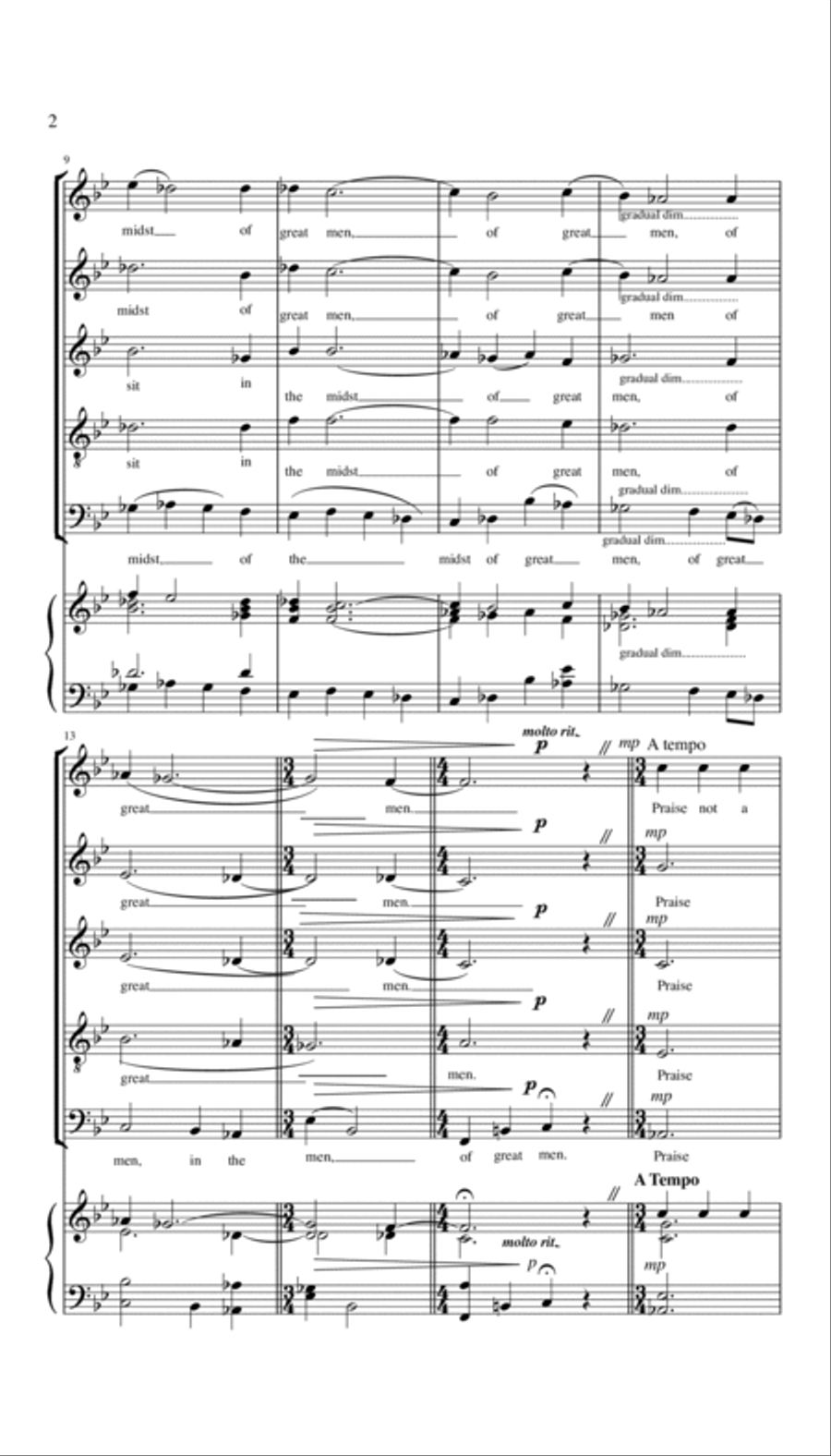 Humility A Cappella scores gallery preview page 2