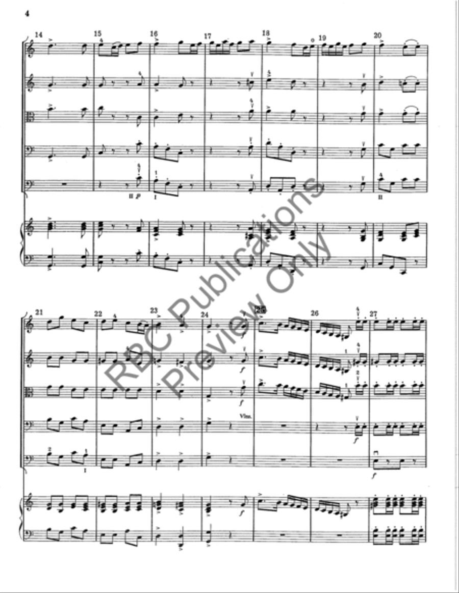 French Military March (Score) String Orchestra scores gallery preview page 5
