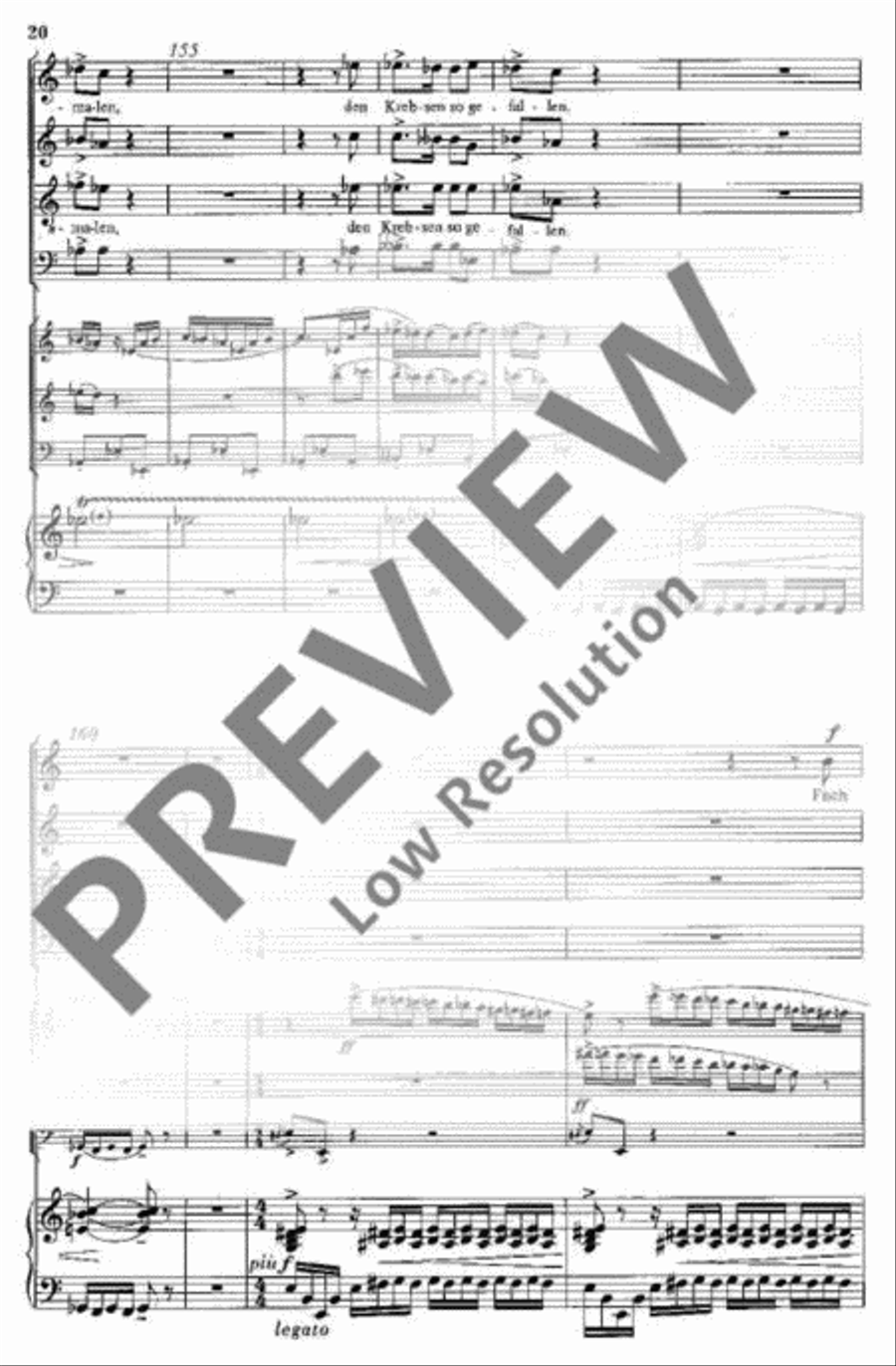 Des Antonius von Padua Fischpredigt 4-Part scores gallery preview page 21