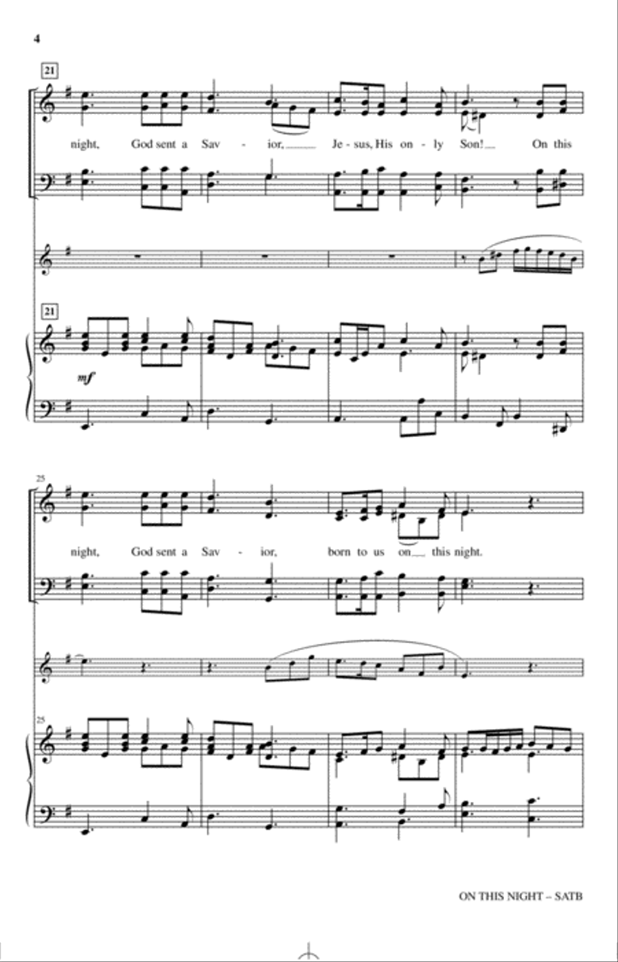 On This Night Choir scores gallery preview page 3