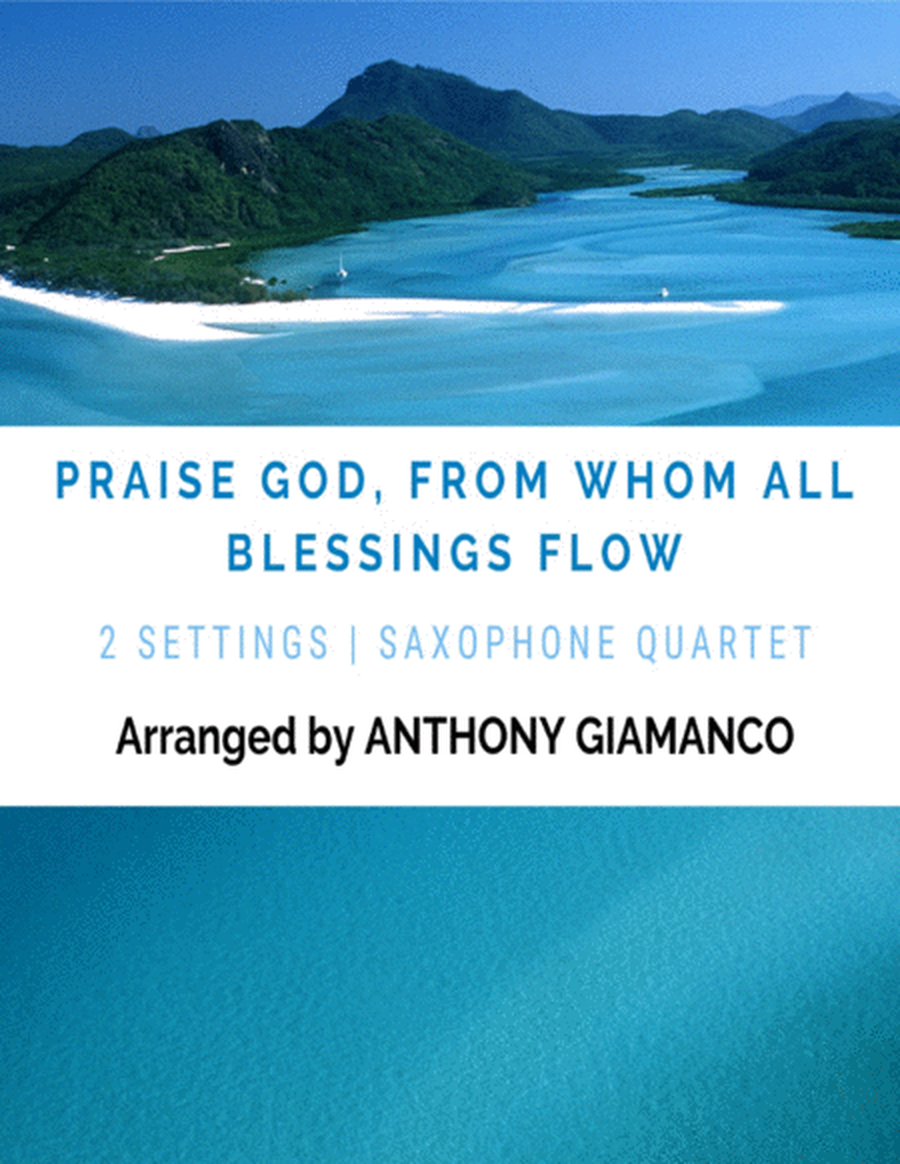 Praise God, from Whom All Blessings Flow - saxophone quartet image number null