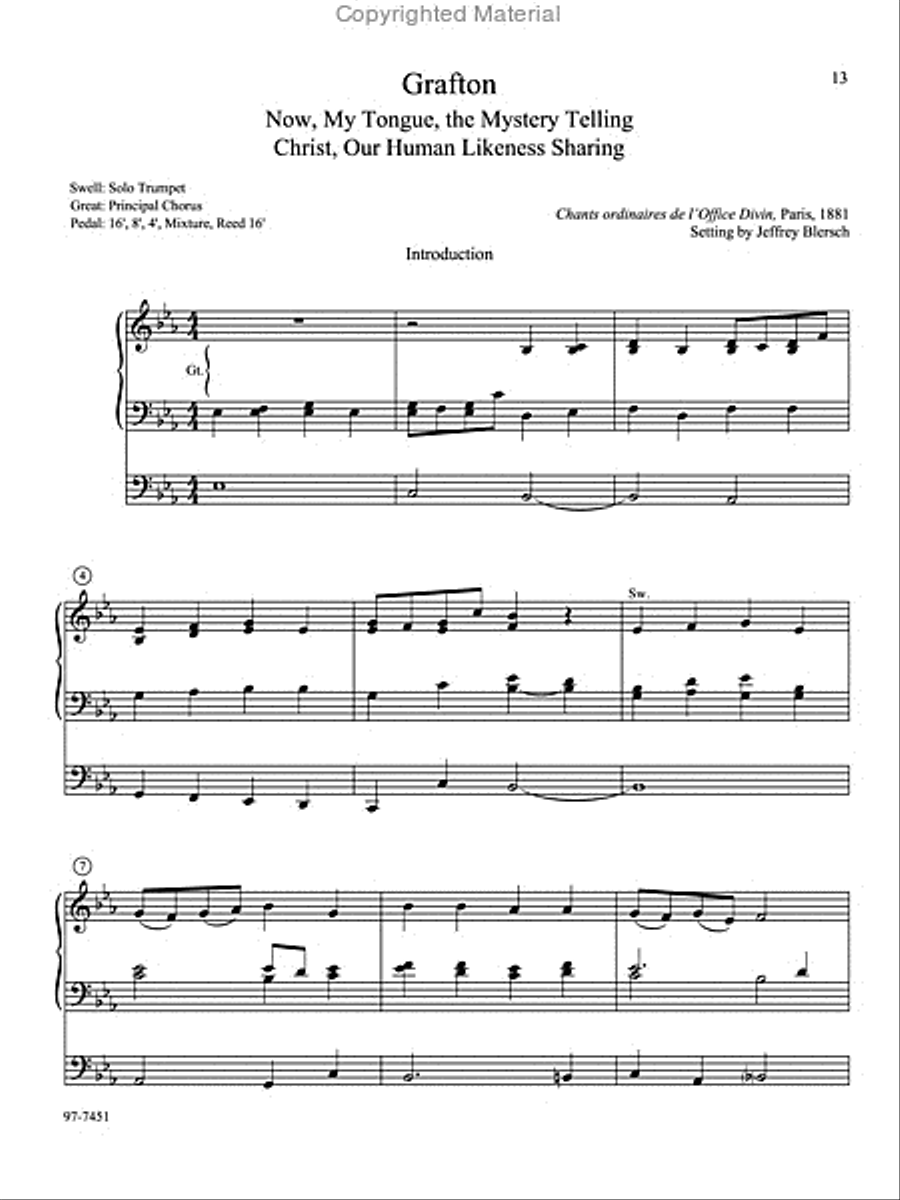 Introductions, Harmonizations, Accompaniments, Interpretations, Vol. 6 Organ scores gallery preview page 5