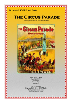 The Circus Parade - E.T. Paull Orchestra Score and Parts PDF
