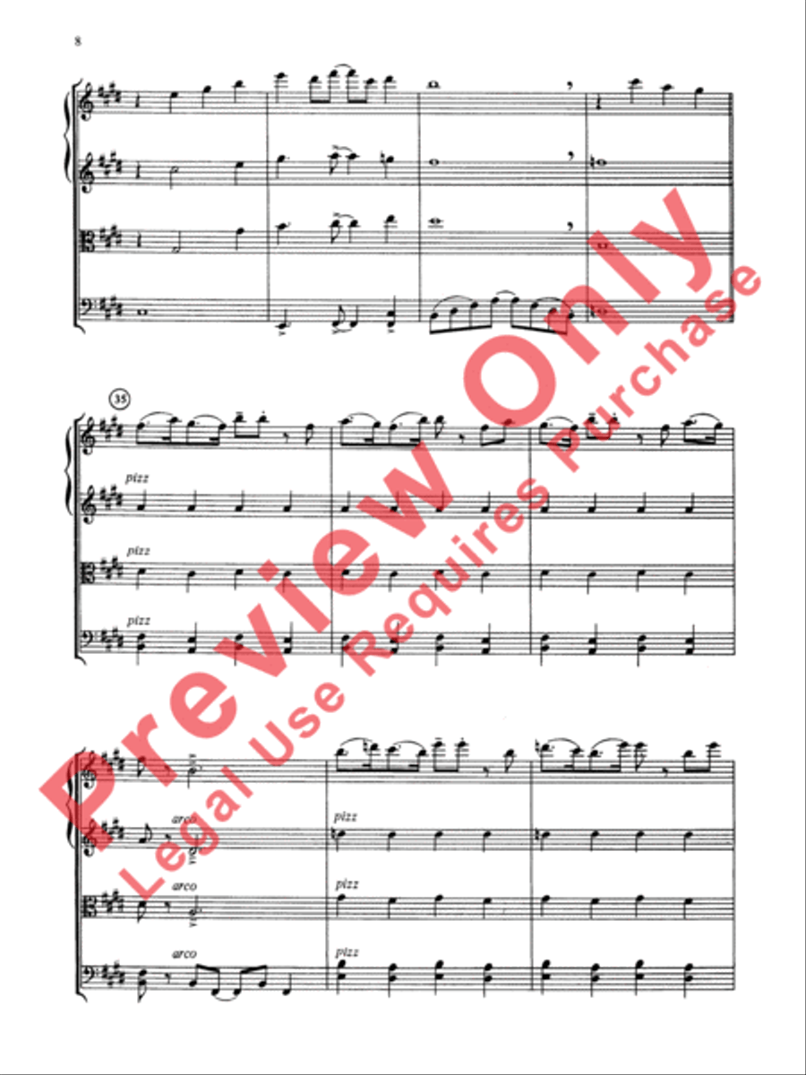 Jazz Classics String Quartet scores gallery preview page 9