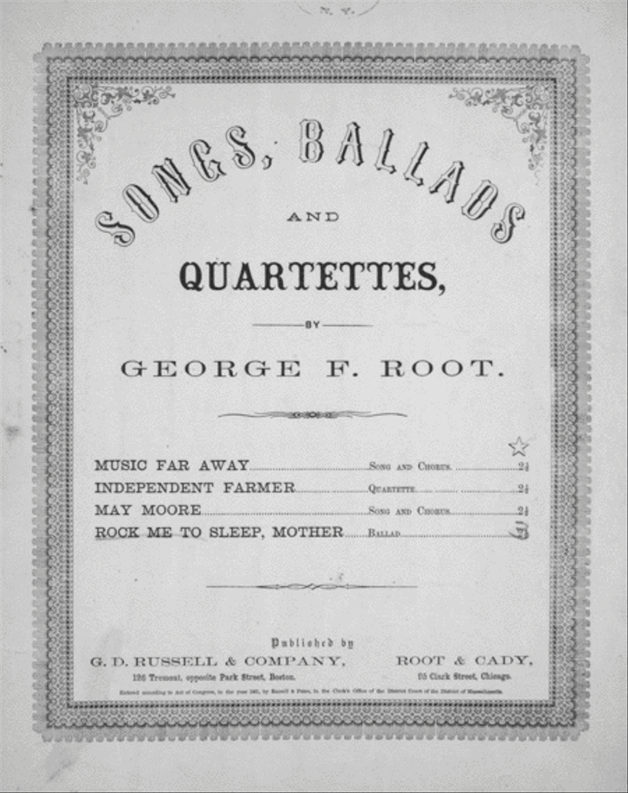 Rock Me To Sleep, Mother. Ballad Voice scores gallery preview page 1