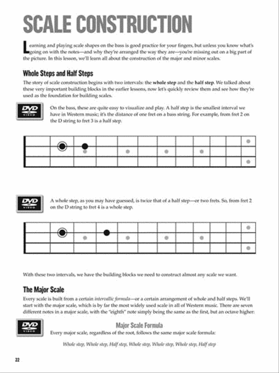 Bass Fretboard Theory - At a Glance Bass Guitar Tablature scores gallery preview page 5