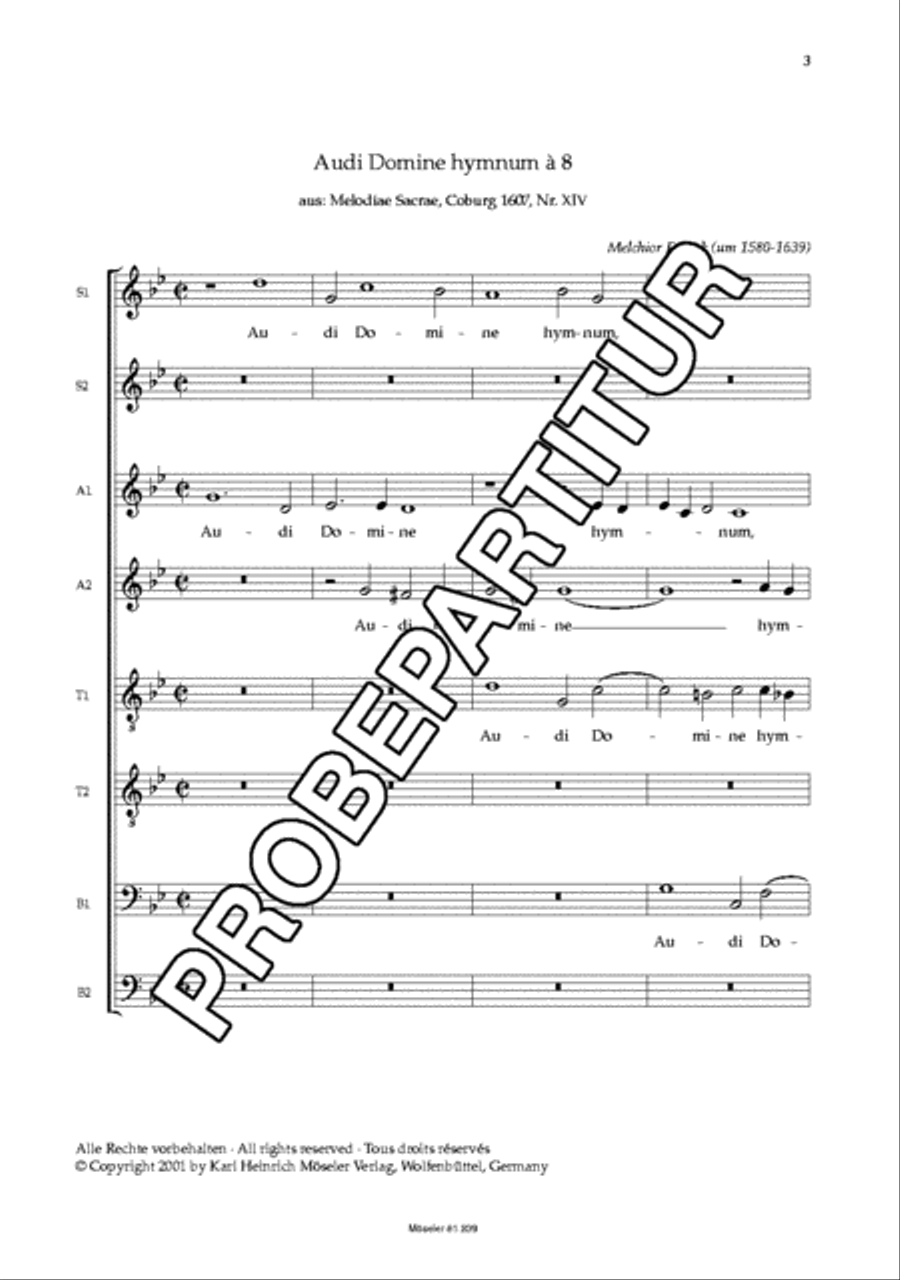 Audi, Domine, hymnum Audi, Domine, hymnum SSAATTBB scores gallery preview page 4