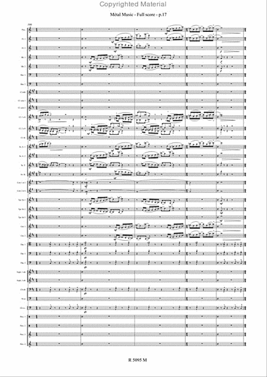 Metal Music Metal Music Concert Band scores gallery preview page 18