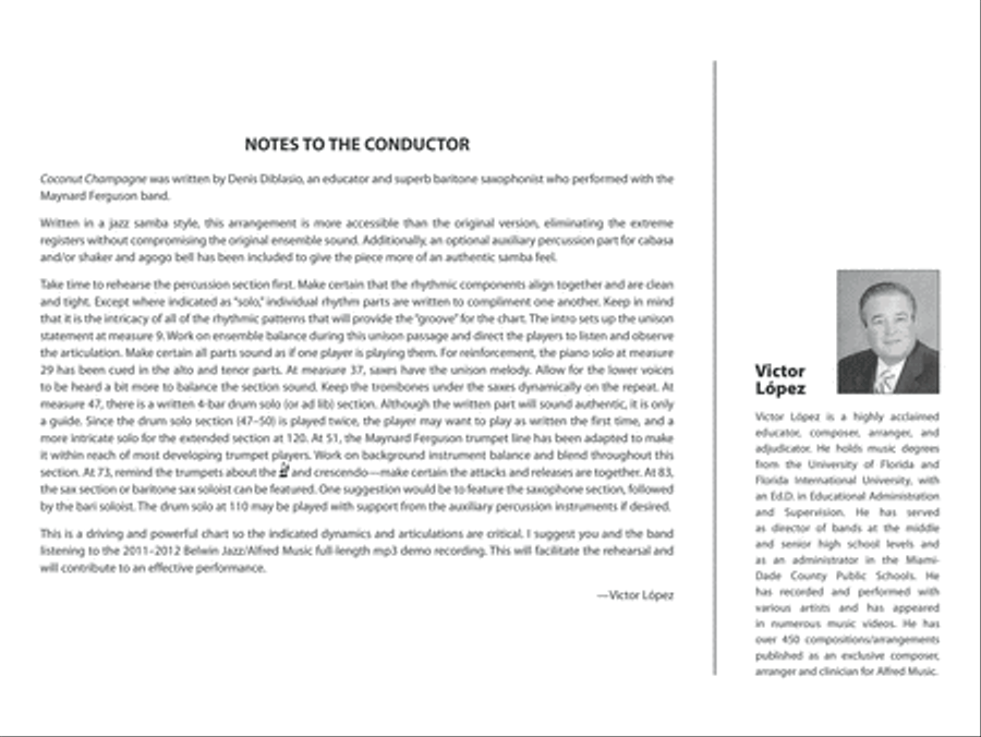 Coconut Champagne: Score Jazz Ensemble scores gallery preview page 2