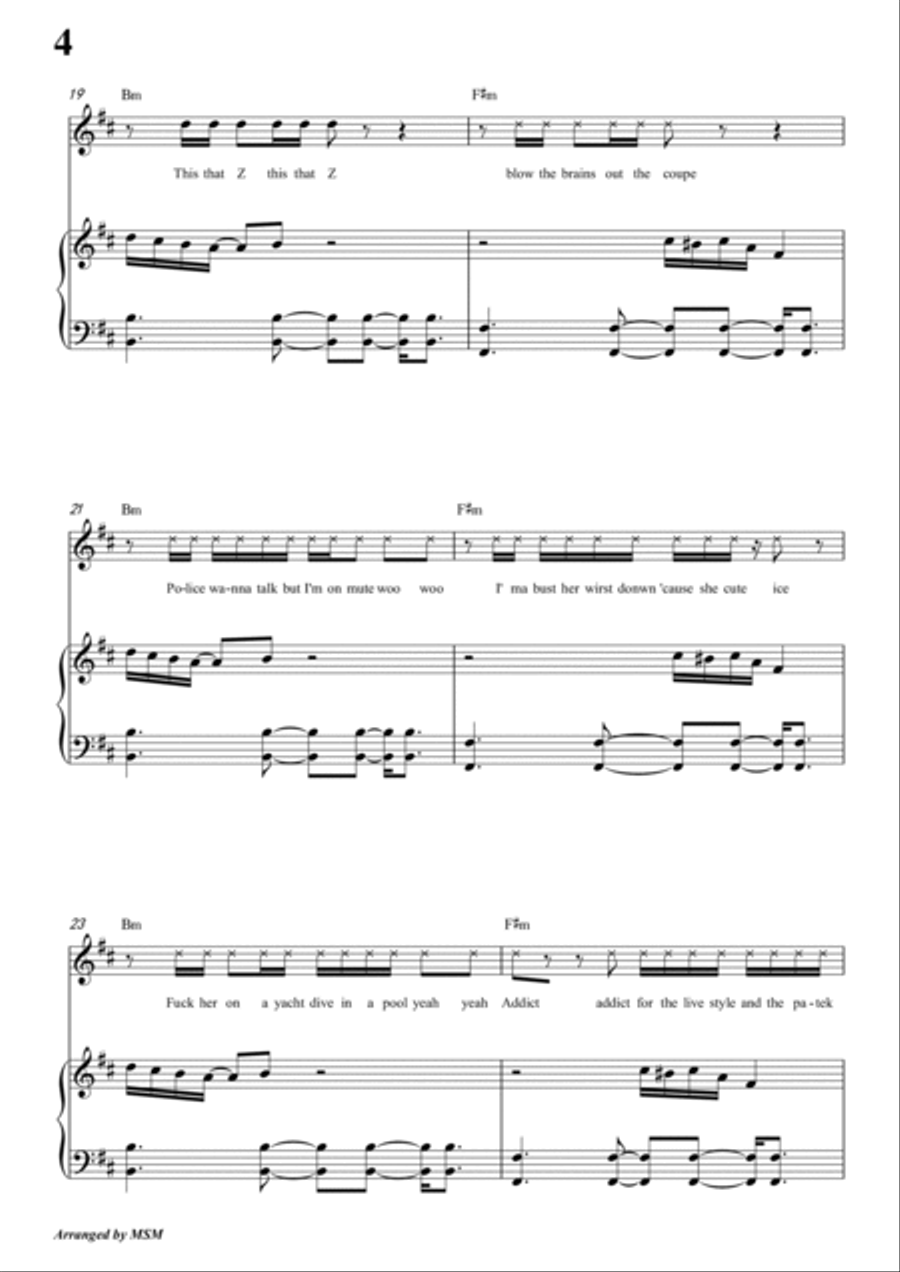 I'm Fine (feat. Travis Scott) Voice scores gallery preview page 6