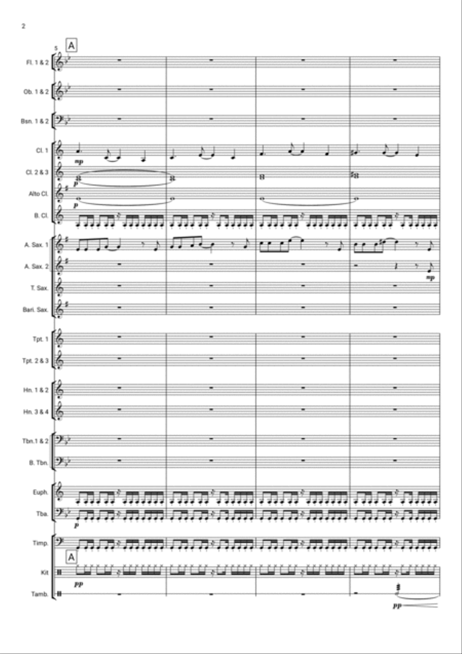 Call Me Cruella Concert Band scores gallery preview page 2